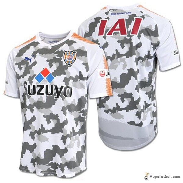 Camiseta Shimizu S Pulse Replica Segunda Ropa 2017/18 Blanco Gris